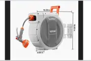 Retractable “Garden Reel 100' Hose+Swivel Positioning Mount: ships international