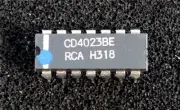 RCA CD4023BE CMOS triple 3 IP NAND Gate DIL14