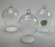 2 Large Base VOTIVE CANDLE HOLDERS Home Interiors Clear Glass