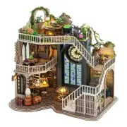 DIY Dollhouse Miniature Kit, DIY Wooden Dollhouse Kit Miniature Magic House