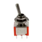 NEW Black ON-ON-ON DPDT Round Bat Mini Toggle Switch for Guitar/Bass