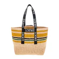 在飛比找Yahoo奇摩購物中心優惠-LOEWE 新款Fold Shopper 拉菲草LOEWE 