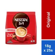 4 packs Instant Coffee NESCAFE 3 in 1 Original Blend & Brew 100 sticks DHL SHIP