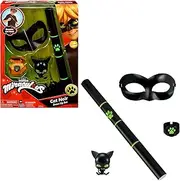 Miraculous P50603 Tales of Ladybug & Cat Superhero Cat Noir Fancy Dress Costume for Kids (Bandai), Multicolour