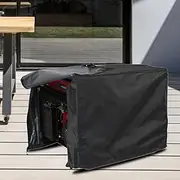 Electric Generator Cover for Outdoor Use - Outdoor Garden Patio Generator Cover (Black)