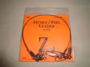 (10-Pack) MUSKY / PIKE STRANDED WIRE LEADERS (CRANE SWIVEL) MUSKIE LEADER LURE