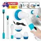 Rechargeable Spin Scrubber Electric Turbo Scrub Cleaning Brush Cordless Kit New