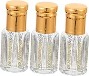 WOFASHPURET 6Pcs Perfume Roll Bottles Empty Containers with Balls Portable Travel for Essential Oils DIY Perfume Reusable Convenient Storage