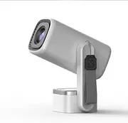 Projector Portable Mini Projector with WiFi 6 and Bluetooth, 4K 1080P Support Portable Projector 180° Rotatable Movie Projector Auto Keystone