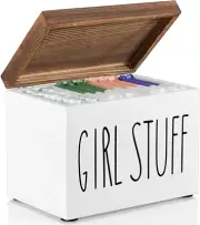 DRASTAR Tampon Holder for Bathroom, Feminine Product Organizer, Pad Organize Cas