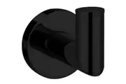 Pin round robe hook matt black