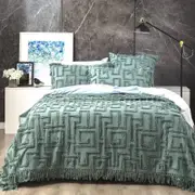 Renee Taylor Riley Mineral Vintage Washed Coverlet Set