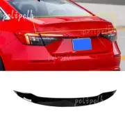 For Honda Civic 22-24 Glossy Black MCX Type Rear Spoiler Tail Trunk Lip Wing Bar
