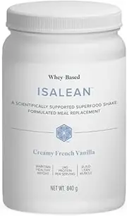 ISAGENIX - IsaLean - Whey Protein Powder - 14 Servings - 1 X 840 grams - French Vanilla