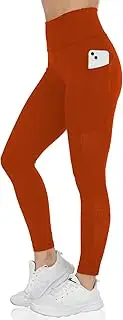 [SOOTHFIT] Yoga Pants for Women with Pockets High Waist Yoga Leggings Tummy Control Gym Workout Running Sports with Mesh