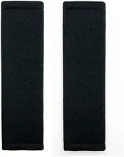 AUTOXBERT 2 Pcs Universal Car Seat Belt Covers for Adults and Kids, Soft Car Seatbelt Strap Breathable Shoulder Pads Protector - Black