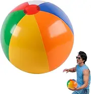 Inflatable Pool Balls – PVC Kids Beach Ball | Long Lasting Colorful Rainbow Beach Ball Design | Swimming Pool Balls Ideal for, Beach Games & Water Play