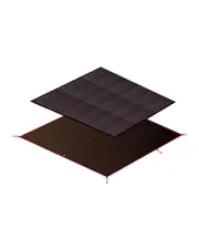 SNOW PEAK Amenity Dome Tent, Small / Floor mat set