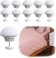 16 pcs Duvet Pins - Duvet Cover Holding Clip, Reusable Quilt Fixing Buckle, Non-Slip Comforter Clips Keeps Comforter from Shifting for Fixing Bed Sheets, Duvet Covers, Cushions, Curtains (White)