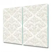 Glass Cutting Board Worktop Saver Orient Vector Abstract grey and white 2x30x52