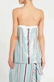 Sass & Bide HIGH CONTRAST Sequin Top NWT RRP $350 Size 36 6 Free Post