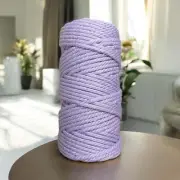 4mm 3ply Luxe Macrame Cord | PASTEL PURPLE | 100% Premium Cotton MELB Australia