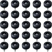 25 Soft Cutting Board Rubber Feet with Stainless Steel Screws (0.5 Inch Wide x 0.25 Inch Height) Non Slip, Non Marking, Anti-Skid, Made in USA - Perfect Grips for Furniture, Electronics & Appliances!