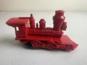 Vintage Hard Plastic El Mar Elmar Red Steam Engine Locomotive Toy Train Whistle