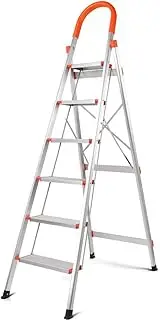 [HORUSDY] 6 Step Ladder Folding Aluminium Portable Multipurpose Household Lightweight Sturdy Anti-Slip 150KG Ladder Folding Step Ladder (6-Step)