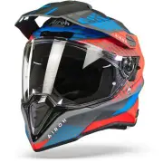 Commander Boost Red Blue Matt Adventure Helmet