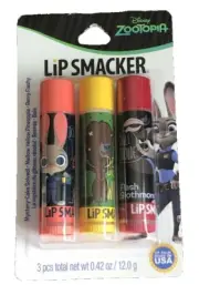 Disney Zootopia Lip Smacker Trio Lip Balm 3 Best Flavor Pack New Old Stock