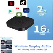 Wireless Carplay AI Box Android Auto Converter for Factory Wired CarPlay Cars (for: Porsche)