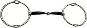 Bello-Equine Big Ring Gag Blue Sweet Iron - 135mm (Polo - Loose Ring Gag)