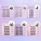 Reusable 3D Mink Eyelashes Natural Curly Fake Eyelashes Eye Extension Tools
