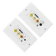 Cat5 In-Wall Composite Audio Video AV RCA + IR Infrared Extender Kit Wall Plate
