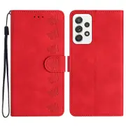 For Samsung Galaxy A73 5G Stand Case,Scratch Resistant Butterfly Imprinted Wallet PU Leather Cover