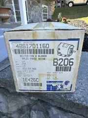 MARATHON B206 1/4 HP 1725 RPM 115 Volt MOTOR 48Y FRAME VQF 48S17D1160