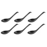 Soup Spoons,6 Pcs Japanese Spoons Rice Spoons Chinese Asian Soup Spoons2715