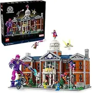 LEGO Marvel X-Men: The X-Mansion, Superhero Model Building Kit for Adults, with 10 Minifigures Including Wolverine, Magneto and Gambit, Collectible Home Office Decor for Men & Women 76294