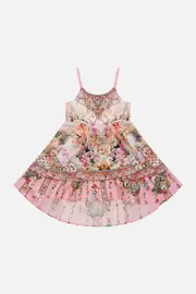 KIDS ROUND NECK TIERED DRESS 4-10 MINNIE MOUSE MAGIC