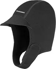 prene Diving Cap Thermal Snorkeling Wetsuit Warm Surfing Headgear Swim Cap Diving Hood for Diving Swimming Snorkeling Kayaking Sailing Canoeing Water Sports Black One Size