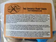 New! Craftsman Crate |The Crackle Paint Crate| Craft Kit Homeschool Open Box