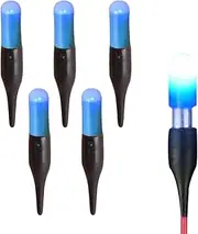 Led Night Fishing Bobbers, Illuminated Fishing Floats, 2.3x1.2 Inches Portable Angling Accessories with Glow Stick for Men, Husband, Dad, Grandfather, and Low Light Visibility