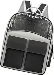 JISADER Cat Backpack Carrier Pet Backpack Cat Carrier Breathable for Camping Outdoor Hiking, Black