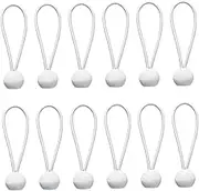 YARNOW 50pcs Heavy Duty Ball Bungee Cords Elastic Tie Down Straps for Canopy Tarp Tent and Camping Durable Easy to Use for Outdoor and Secure Storage