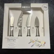 1 Boska 4 Piece Mini Cheese Knife Set Holland Copenhagen Stainless Steel