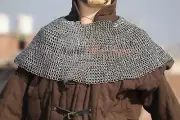 Chainmail Aventail - Construction 8mm Best gift for neck, for battle