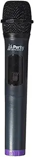 [Party Light & Sound] WM-USB UHF Micro System via USB with 1 Receiver (USB), 1 Jack Adapter and 1 Micro UHF Hand with Digital Display – Black