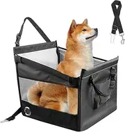 Puppy Car Seat | Car Travel Seat for Dogs | Kitten Booster Carseats Waterproof for Truck Vehicle, Auto Backpack Kitten Bed Cushion Breathable
