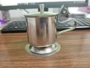 (ONE) SILVER TEAPOT/CREAMER DURABLE 18/8 STAINLESS STEEL 5 Oz. CLOSED HANDLE